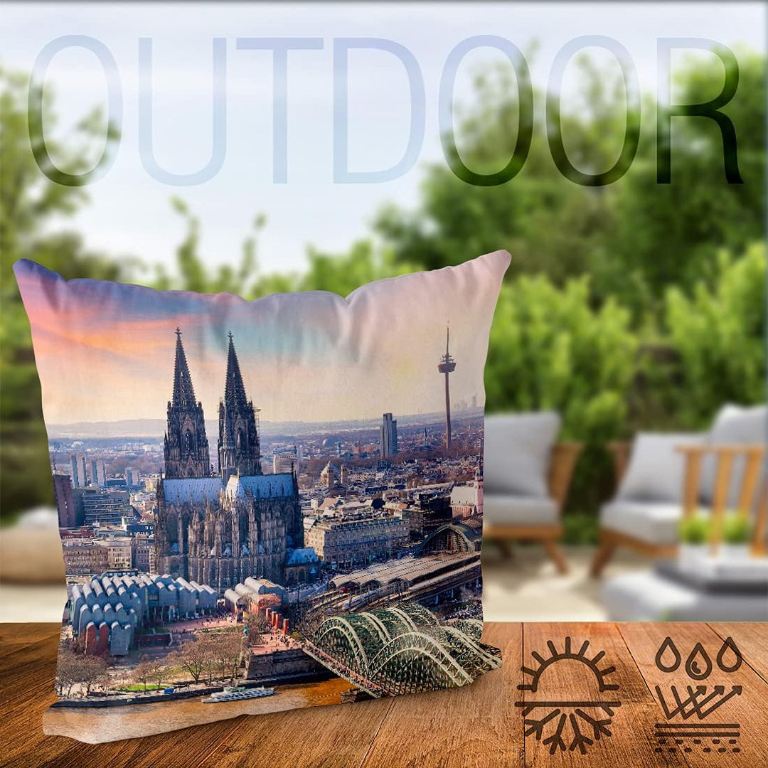 VOID Köln Stadt Dom Kissenbezug Kissenhülle Sofakissen Kissen Deko Outdoor-Kissen Dekokissen, Kissen