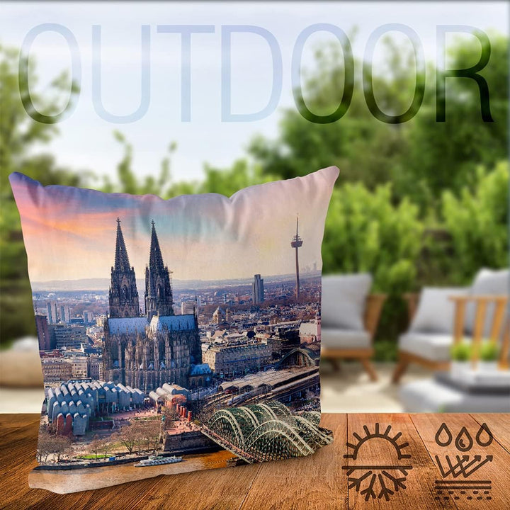 VOID Köln Stadt Dom Kissenbezug Kissenhülle Sofakissen Kissen Deko Outdoor-Kissen Dekokissen, Kissen