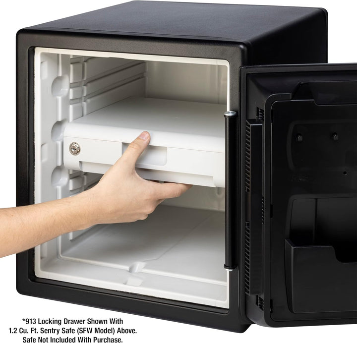 SentrySafe Locking Drawer Zubehör, weiss, for SFW082 and SFW123 Abschliessbare Schublade, Abschliess