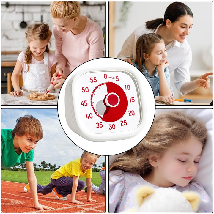 Visuelle Uhr für Kinder - Visueller Timer 60 Min. | Zeitmanagement Lernhilfe Geräuschlos Für Lehrer