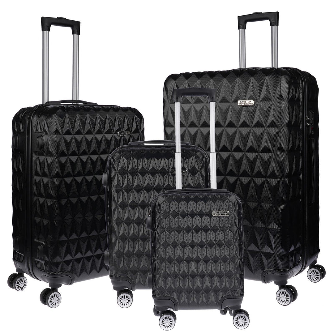 Christian Wippermann 3er Koffer-Set für Herren Damen mit Hartschalenkoffer Koffer Trolley Reisekoffe
