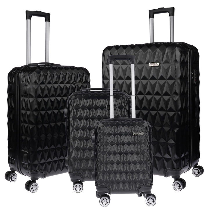 Christian Wippermann 3er Koffer-Set für Herren Damen mit Hartschalenkoffer Koffer Trolley Reisekoffe