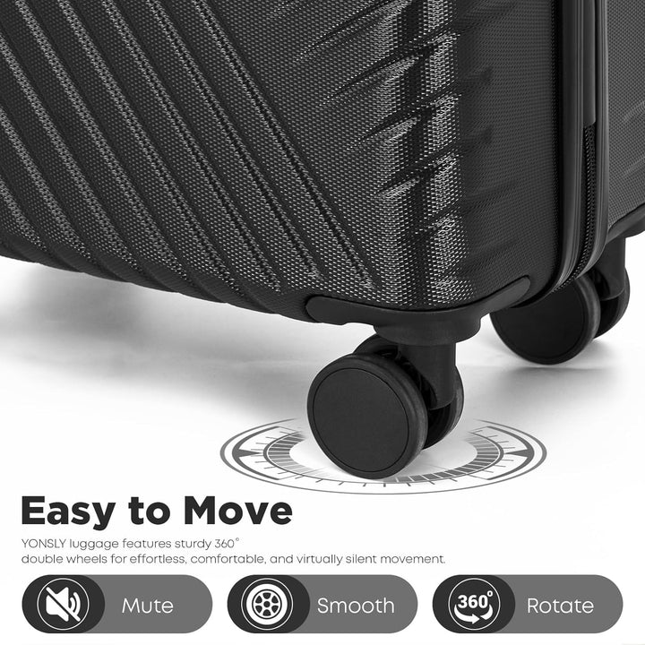 Koffer, Kabinenkoffer, Suitcase Trolley Reisekoffer, Handgepäck, Rollkoffer mit Zahlenschloss, 4 Rol