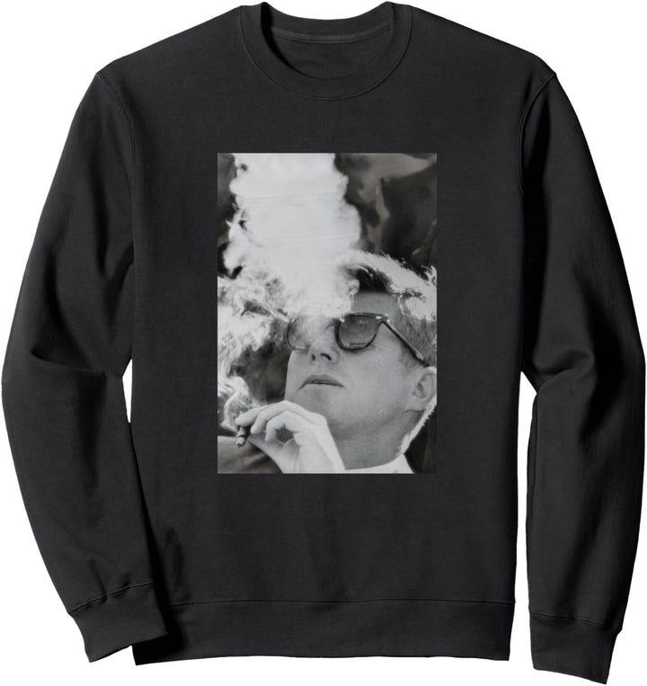 JFK Rauchen mit Schatten | John F. Kennedy Premium Sweatshirt