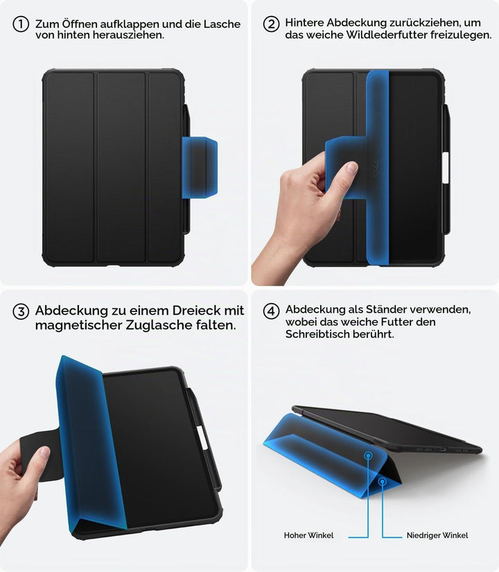 Spigen Rugged Armor Pro Hülle für iPad Pro 11 Zoll M5 (2025) / M4 (2024) Chip Robustes Case Auto Sch