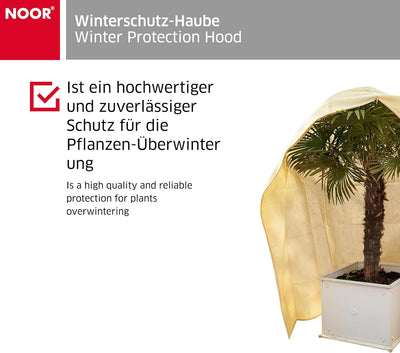 NOOR Premium Winterschutz-Haube PRO XXXL 200 x 300 cm mit Reissverschluss & Zugband I Frostschutzhau