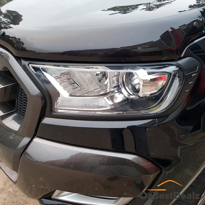 JHCHAN Scheinwerfer Rücklichtabdeckung für Ford Ranger Wildtrak Raptor T7 T8 2015-2022 XL XLT Limite