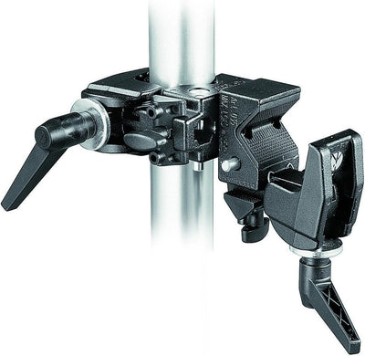 Manfrotto Doppel-Super Clamp 90¢ & Auslegerarm für Superclamp Bundle mit Auslegerarm für Superclamp,