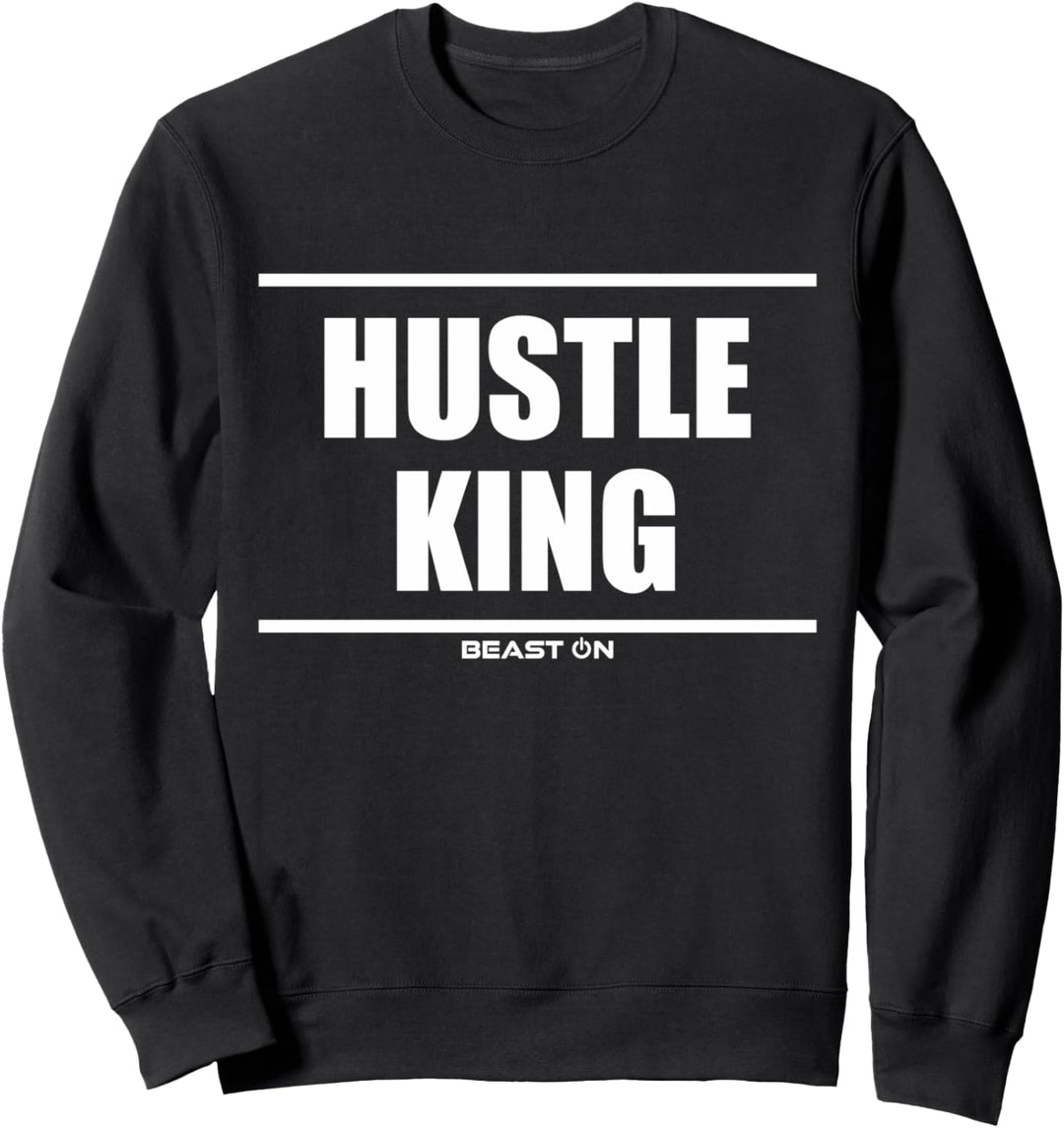 Hustle King Training Gym Gains Fitness Motivation Sprüche Sweatshirt