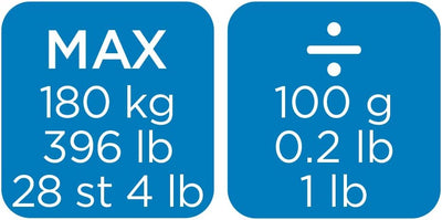 Laica PS1075W Elektronische Personenwaage, Blaue Blumen/Weisser Hintergrund