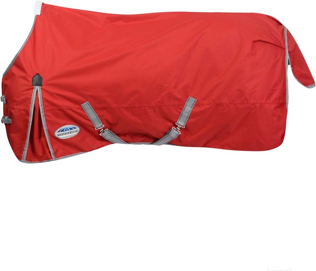 Weatherbeeta Comfitec Classic Standard Neck Medium / Lite 1009402 Rot/Silber/Marineblau
