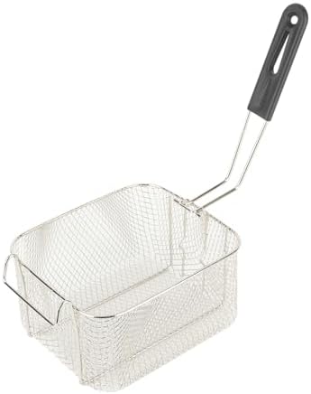 Frittierkorb mit Langem Griff, Elektrischer Frittierkorb aus Metallgeflecht für den Gewerblichen Geb