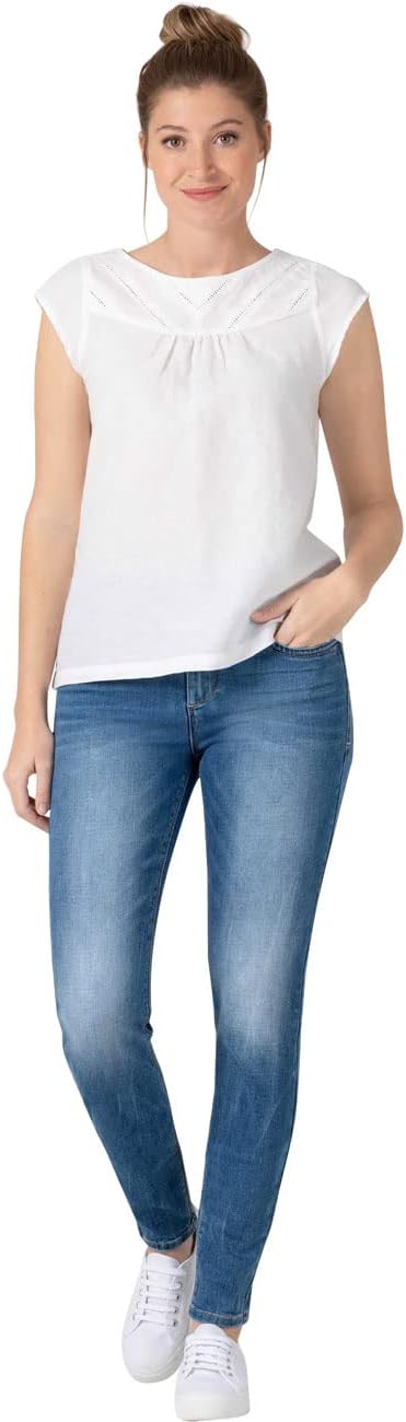 Timezone Damen Slim EnyaTZ Womenshape 31W / 34L Smurf Blue Wash, 31W / 34L Smurf Blue Wash