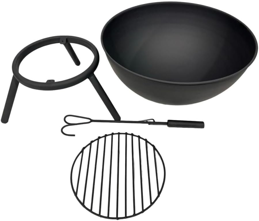 Jet-Line® | Feuerschale NAVARO | Outdoor | Feuerstelle Garten | Terrasse | 60 cm geneigt oder Horizo