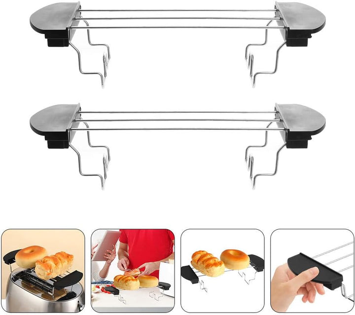 Toast Rack Aus Edelstahl Toaster Ersatz Grillrost Mit Anti-Verbrühung Griffen Für Brot Sandwich Und
