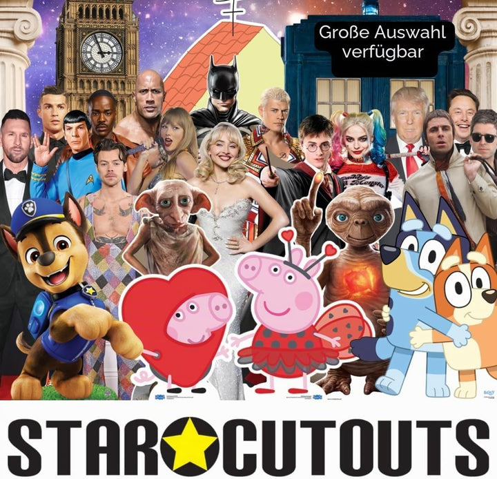 STAR CUTOUTS Supernatural Pappaufsteller Harry Kane, lebensgross, mit Mini-Tischplatte, Pappe, Mehrf