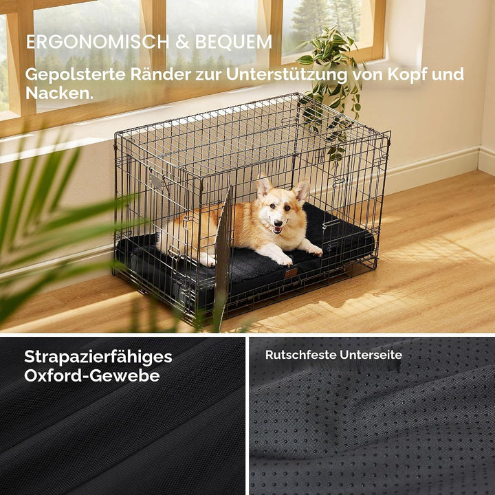BEDSURE orthopädisches Hundebett mittelgrosse Hunde - 89x56x7.6cm Hundekissen flauschig Hundematte w