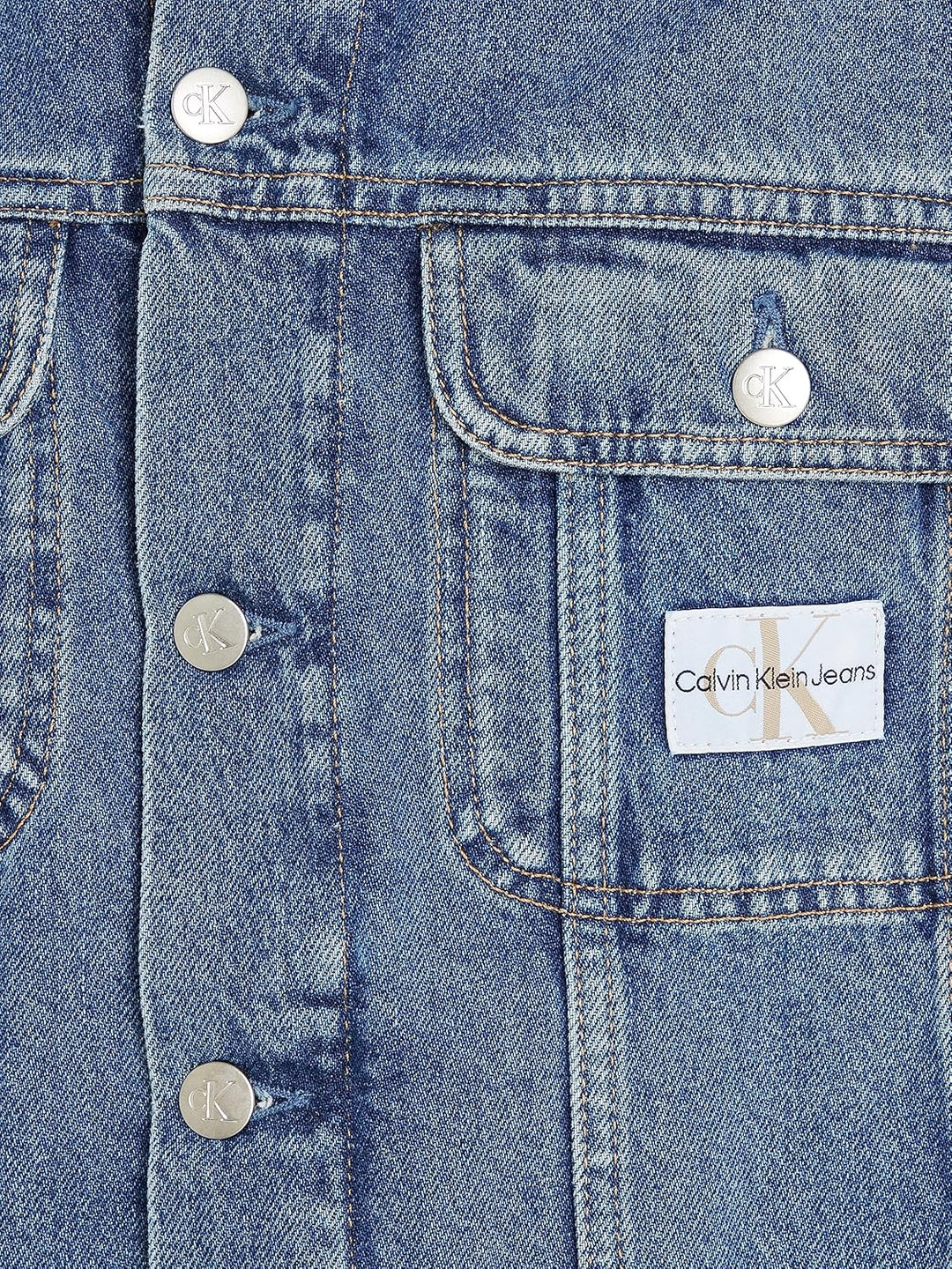 Calvin Klein Jeans Herren Jeansjacken S Denim Medium, S Denim Medium