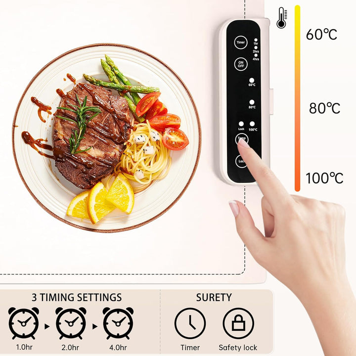 Warmhalteplatte Silikon Sicherung, Warming Plate, Elektrische Warmhalteplatte Für Speisen, DREI Temp