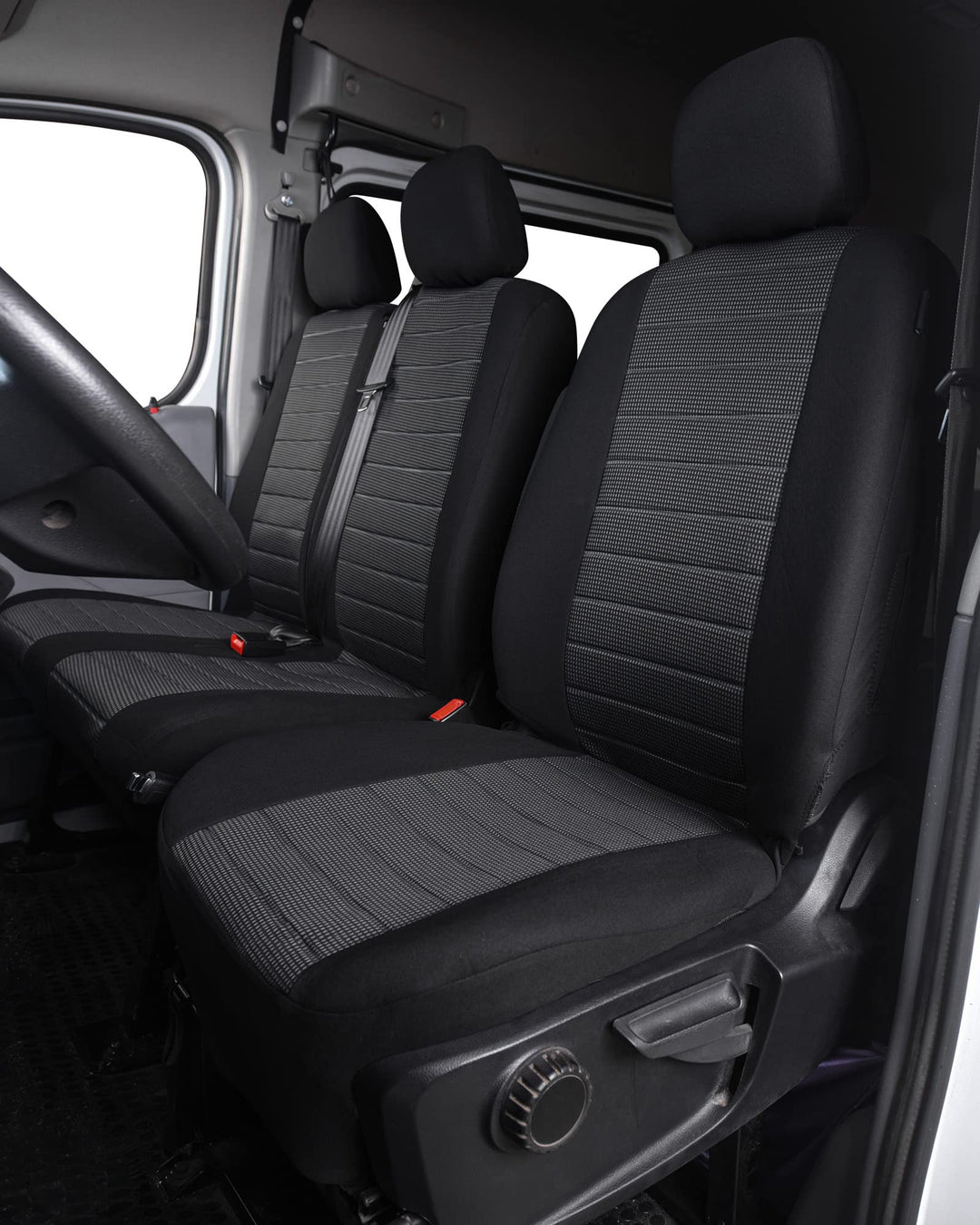 TOYOUN Universal Stoff Auto-Sitzbezüge für Transporter LKW Vorn Autositzbezüge Sitzbezug Fahrersitz