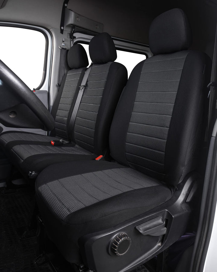 TOYOUN Universal Stoff Auto-Sitzbezüge für Transporter LKW Vorn Autositzbezüge Sitzbezug Fahrersitz