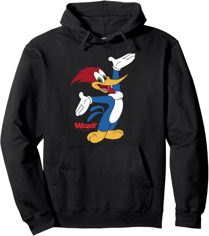 Woody Woodpecker Full Body Logo Portrait Pullover Hoodie