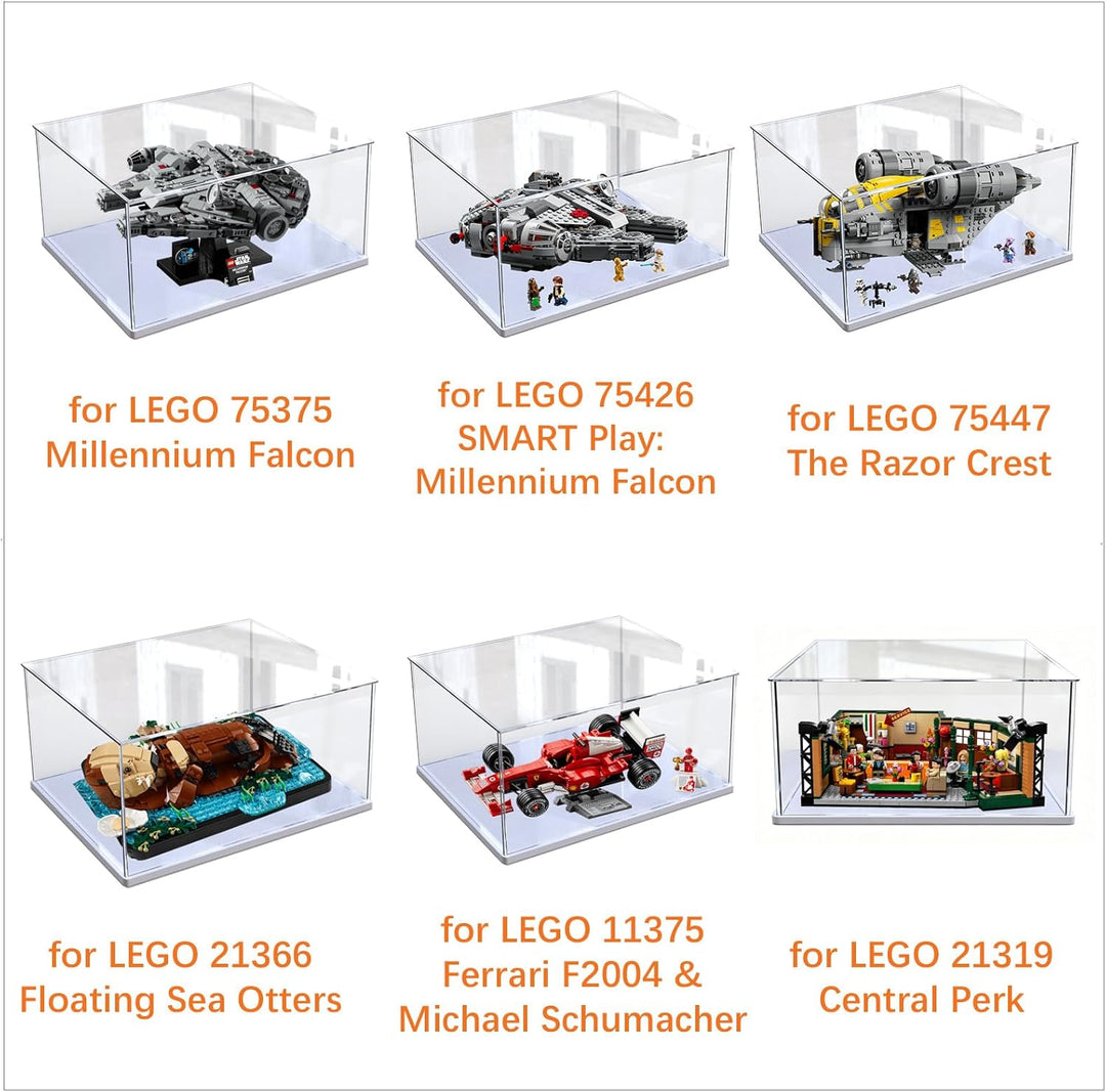 Acryl Vitrine Klar für Lego Actionfiguren Funko Pop Modell Skulptur Transparenter Plexiglas Display
