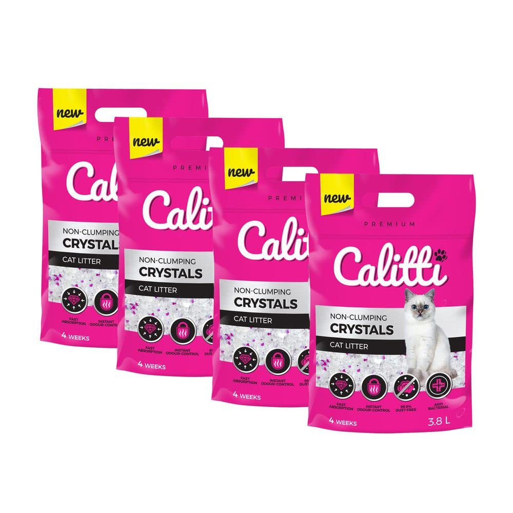 KAHU by CALITTI Micro Silikat Katzenstreu • Premium Crystals Silikatstreu • Saugstark Kiselgel • Kat