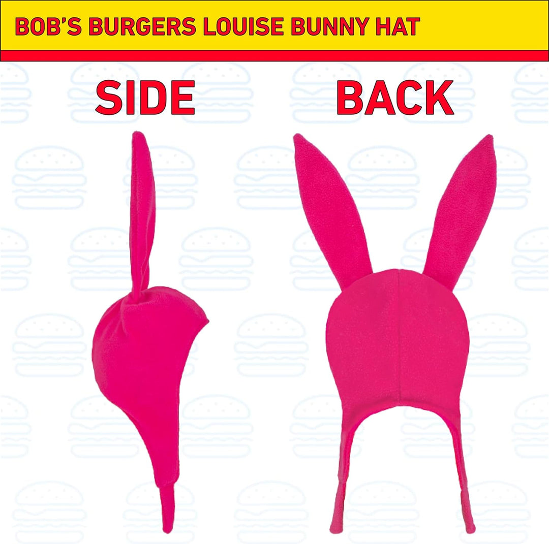Concept One Damen Bob's Burgers Louise Cosplay Bunny mit Schlappohren Fleece-Beanie-Mütze, Pink, Grö