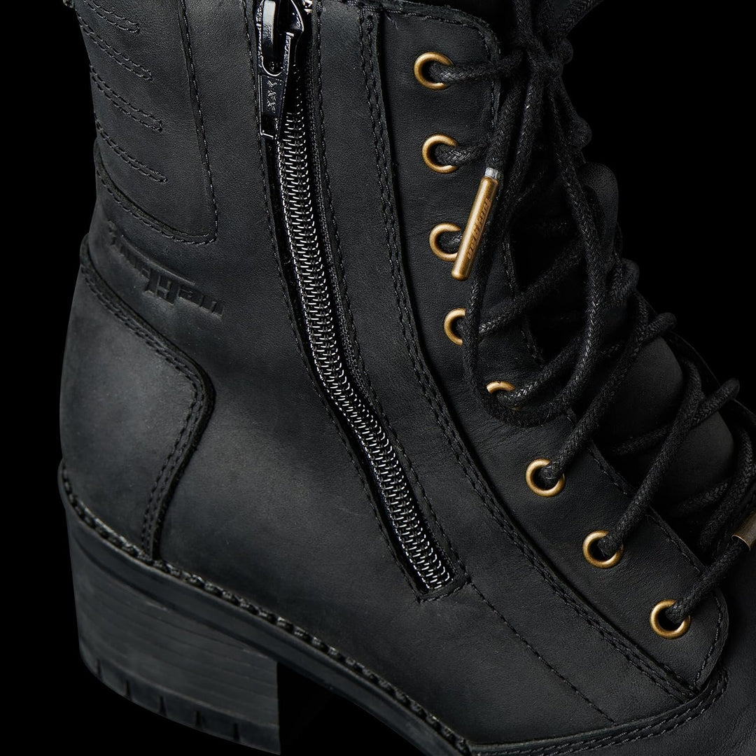 Furygan Damen Janis Lady D3o Motorradschuhe 36 EU Schwarz, 36 EU Schwarz