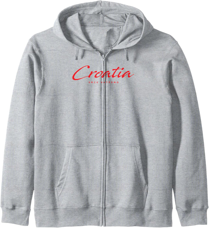 Kroatien Srce Vatreno Hrvatska Moja Domovina Design Tee Kapuzenjacke