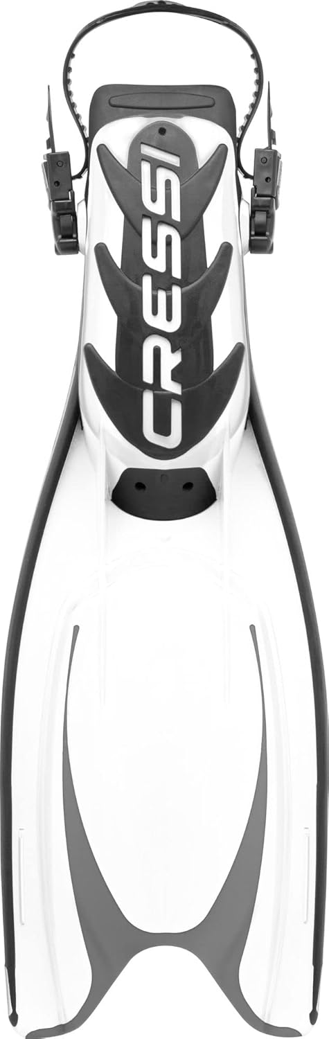 Cressi Frog Plus Tauchflossen Erwachsene S/M - 39/42 Schwarz/Weiss, S/M - 39/42 Schwarz/Weiss