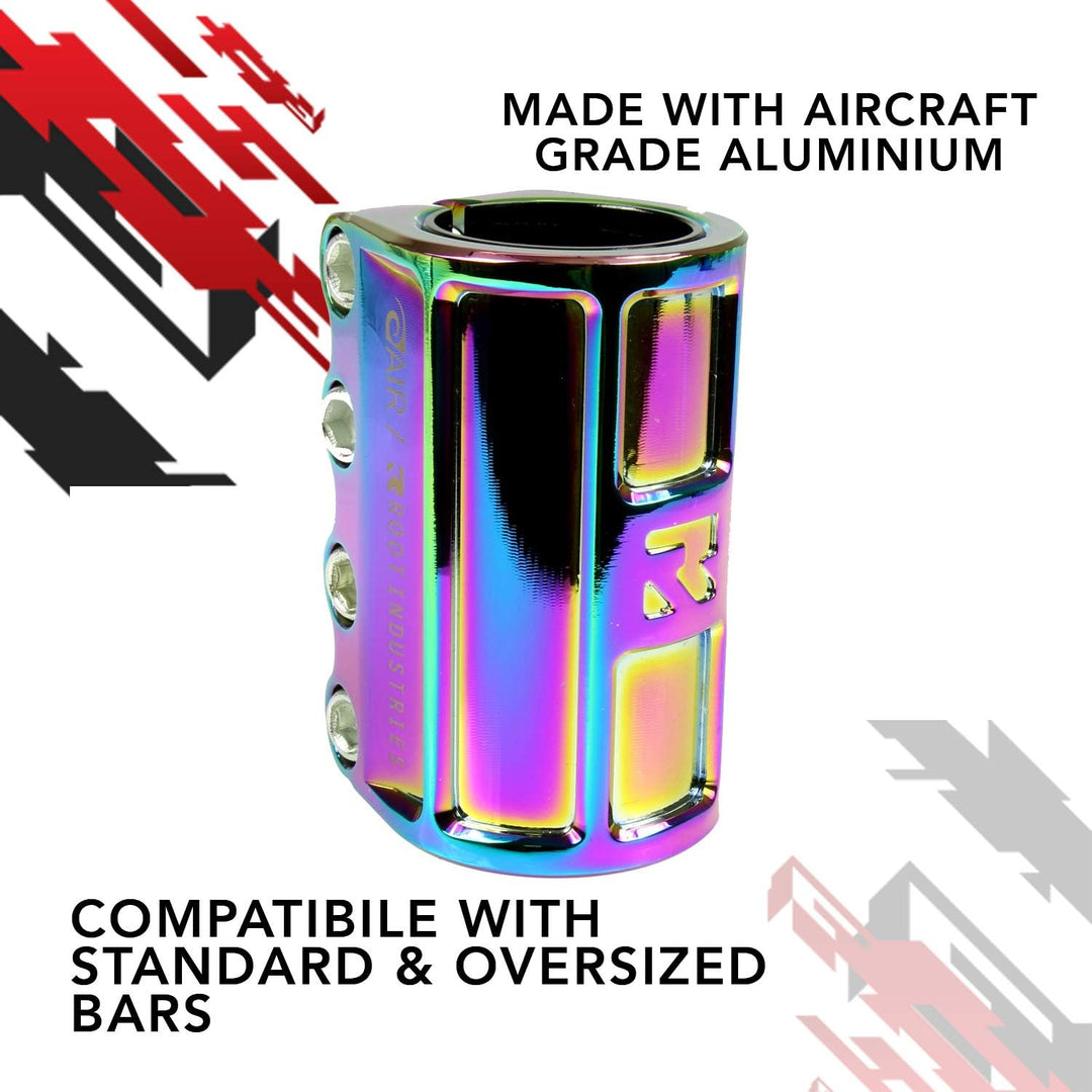 AIR SCS - Pro Scooter Clamps - Compatible with Standard/Oversized Pro Scooter Bars - Variety of Alum