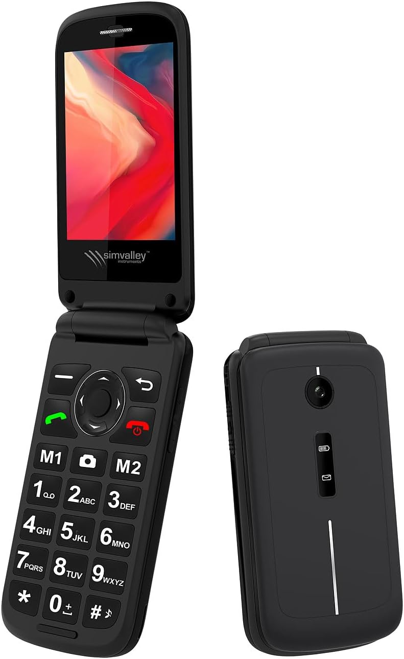 simvalley MOBILE Handy: 4G-Senioren-Klapphandy mit 2,8"-Farbdisplay, Garantruf Easy, BT 5 (Mobiltele