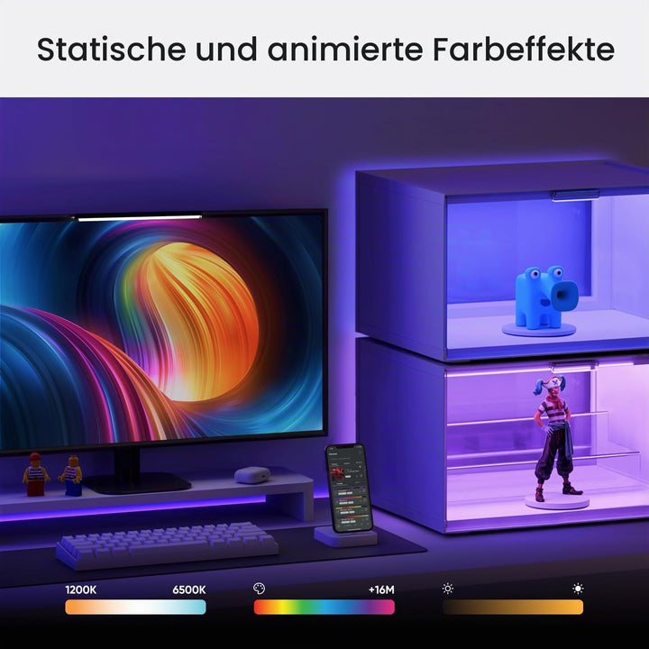 Nanoleaf Smart LED Schuhboxen Erweiterungspack, 1 Stapelbare transparente Vitrine für Figuren & Deko