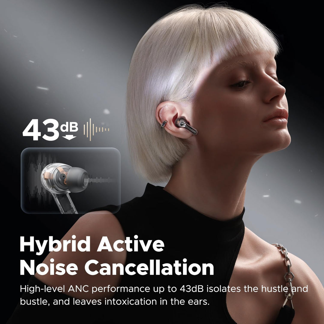 SoundPEATS Bluetooth Kopfhörer Capsule3 Pro, Hi-Res Audio-Kopfhörer mit LDAC, Hybrid Active Noise Ca