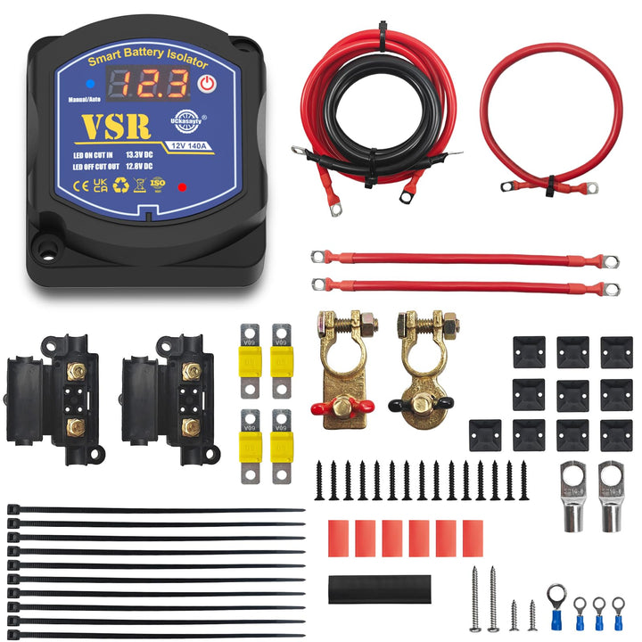 3m Trennrelais 12v 140a Zweitbatterie Set Automatisches Batterietrenner Spannungsgesteuertes Relais