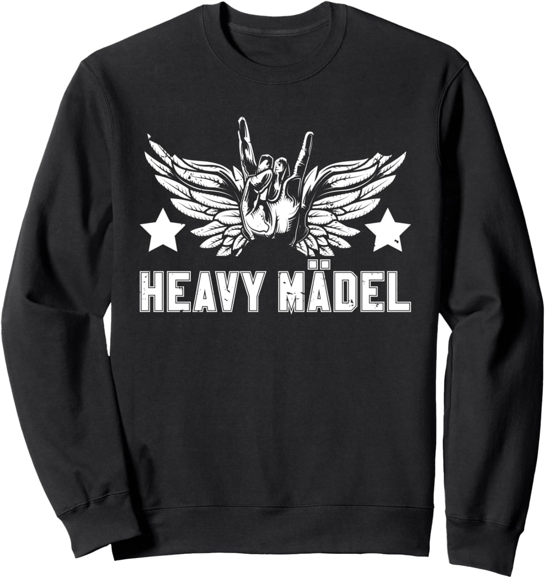 Heavy Mädel Heavy Metal Fan Rock Festival Frauen Hard Rock Sweatshirt