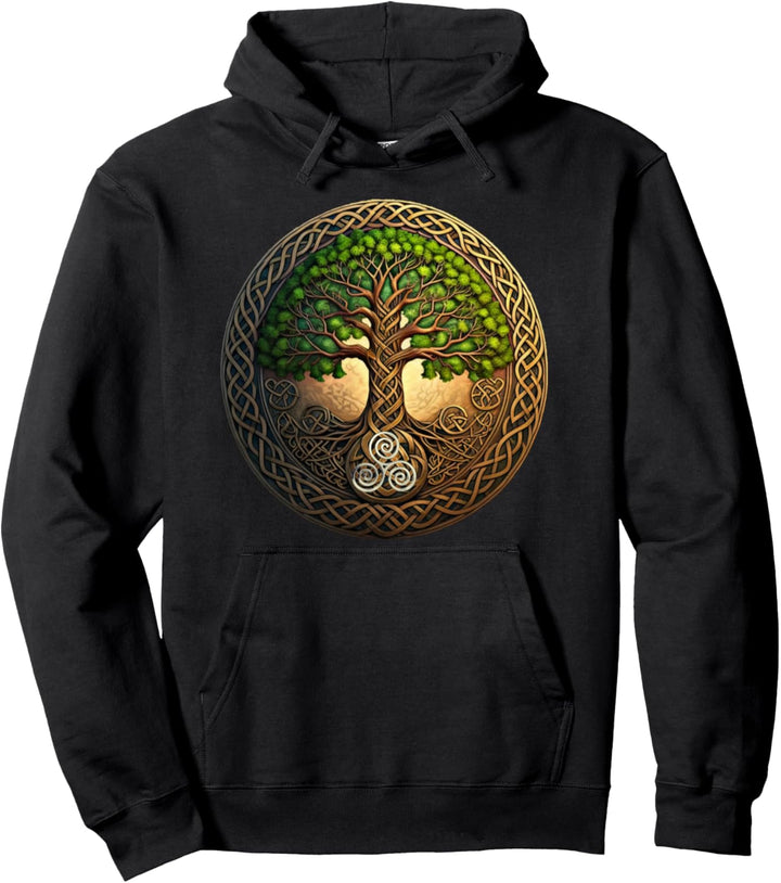Ein Lebensbaum mit einem triskele Pullover Hoodie