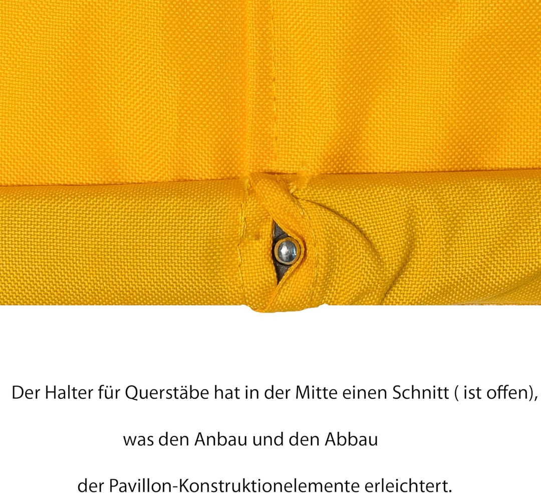 SILUK freigarten.de Ersatzdach für Pavillon 3x3 Meter Wasserdicht Terrassenüberdachung mit Schiebeda