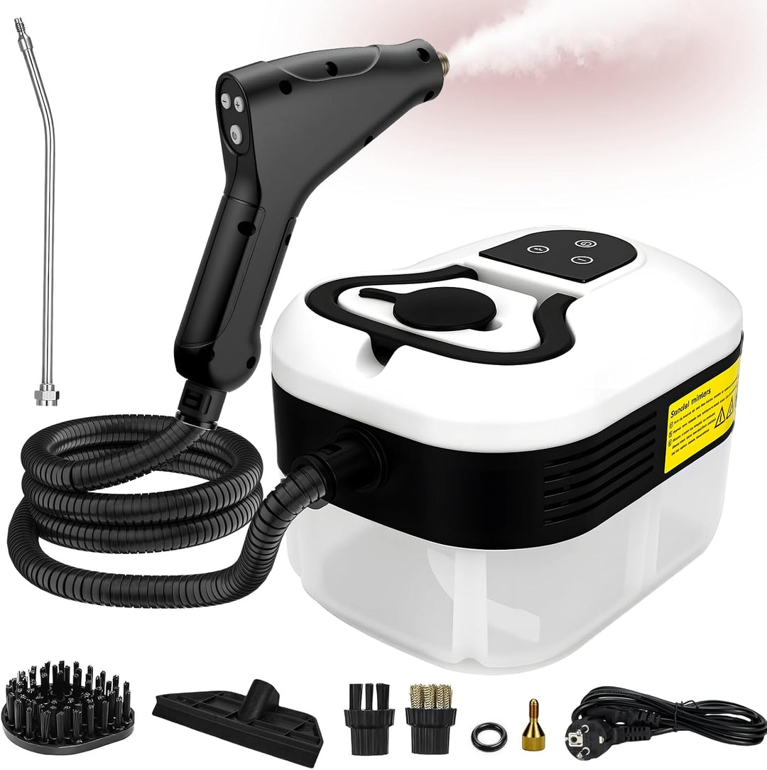 2500W Handheld-Dampfreiniger mit 4,5 Bar Druck – 1200ml Wassertank, 6 verstellbare Dampfstufen, 15s