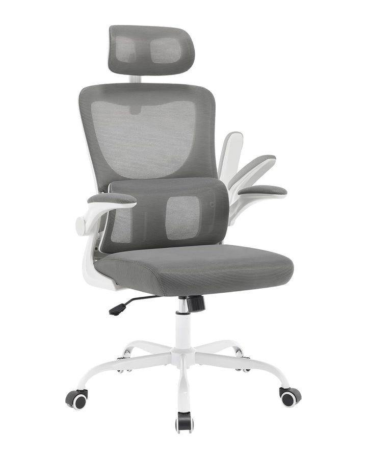 WOLTU Bürostuhl ergonomisch, Schreibtischstuhl Netzstoff, Drehstuhl höhenverstellbar, Schaukelfunkti