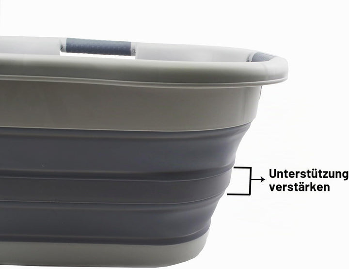 SAMMART Wäschekorb, faltbar, Kunststoff, 30 l, faltbar, Pop-Up-Aufbewahrungsbehälter/Organizer – tra
