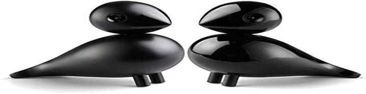 Kay Bojesen Unzertrennliche 1 Paar Figuren 9 cm Singvögel, schwarz Scharz, Scharz