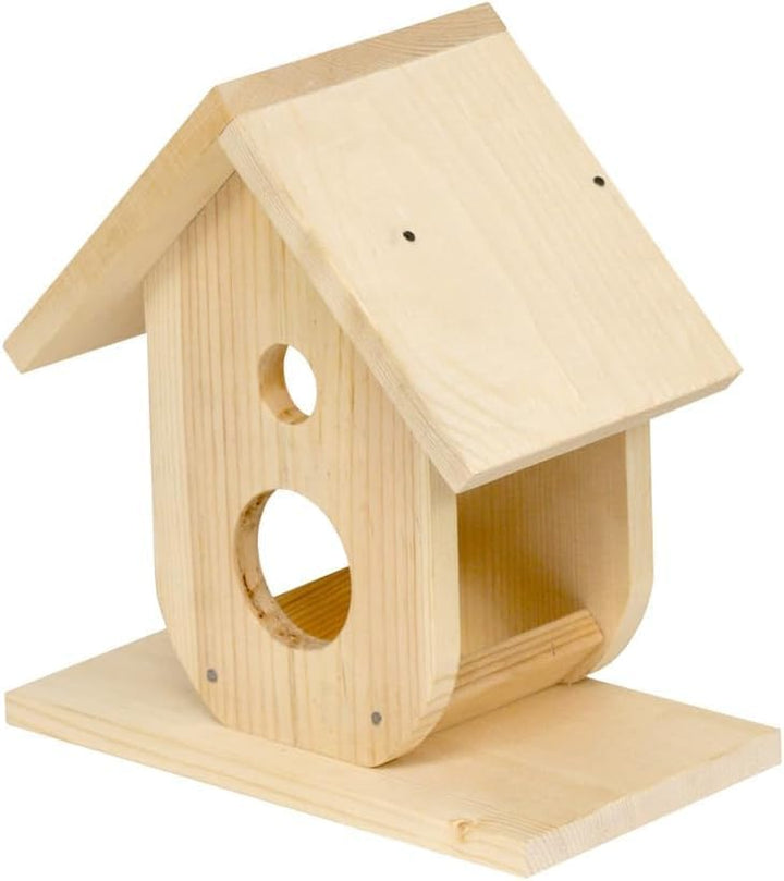 ITA DIY Futterhaus für Vögel zum Zusammenbauen und Bemalen RusticRefuel - Vogelfutterhaus Komplett B