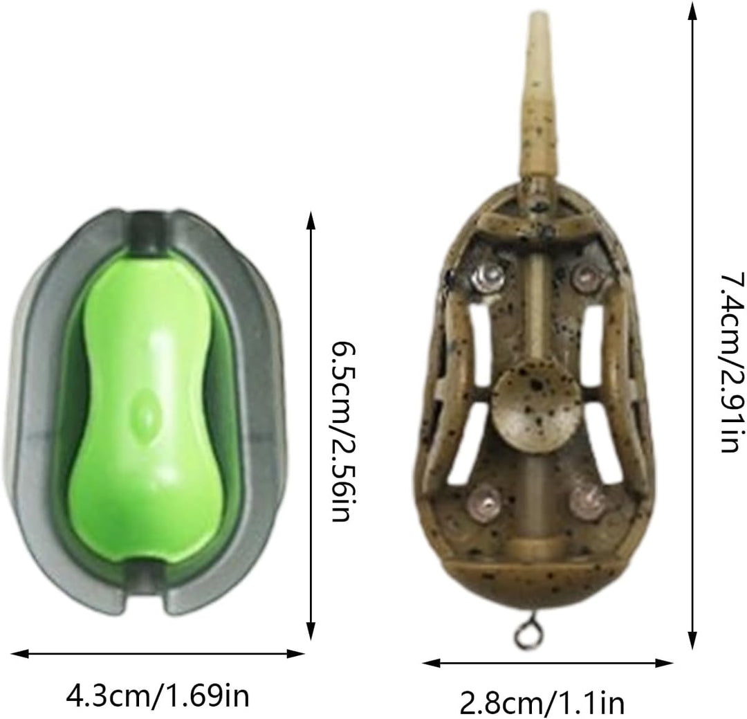 Method Feeders Für Karpfenangeln - Method Feeder Rig Set,Rostfreies Fischfangzubehör Set Für Teich F