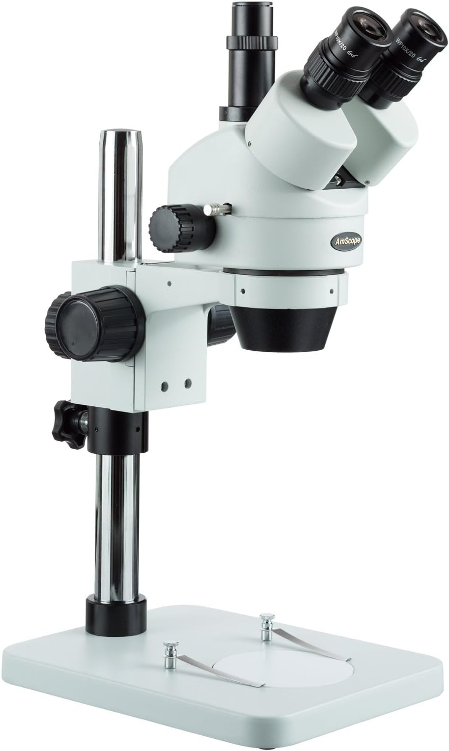 Amscope SM-1TSZ-V203 3,5X - 180X Trinokulares Stereomikroskop Höhen -verstellbares Stativ Aufsatz fü
