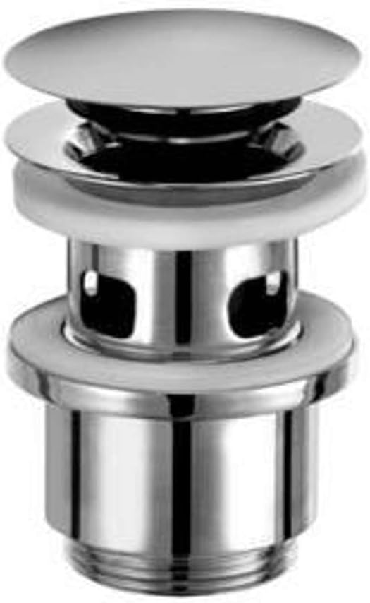 Kludi Ablaufventil Push-Open 11/4 Zoll für Waschtisch mit Ueberlauf, verchromt, 1042405-00