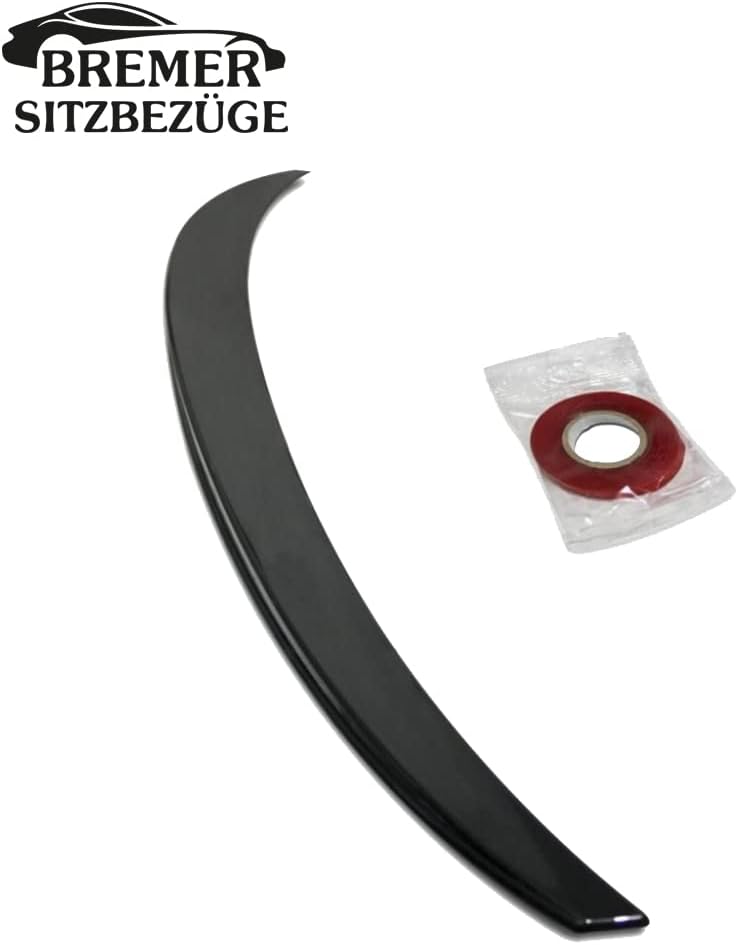 BREMER SITZBEZÜGE Heckspoiler Kofferraum Spoiler Schwarz Lippe Flügel kompatibel mit BMW 3er F30 (20