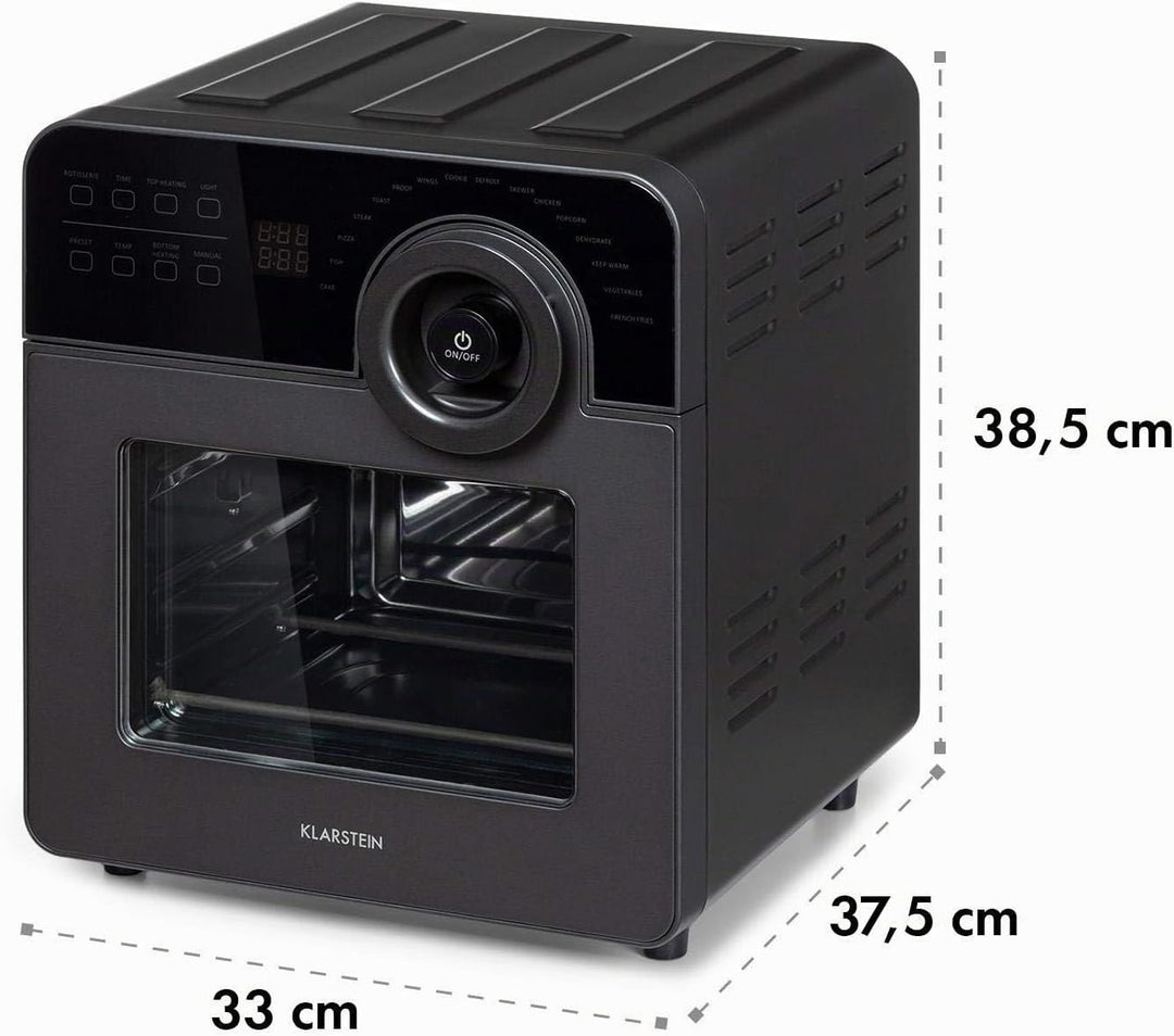 Klarstein AeroVital Cube Chef Heissluftfritteuse - 1700 W Heissluftfriteuse, Airfryer mit Touchscree